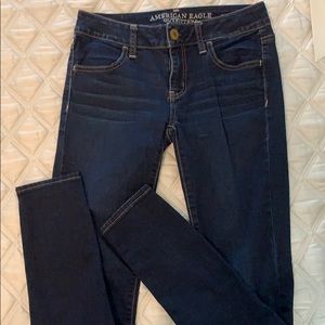 American Eagle Dark Super Stretch Jeggings Size 2R